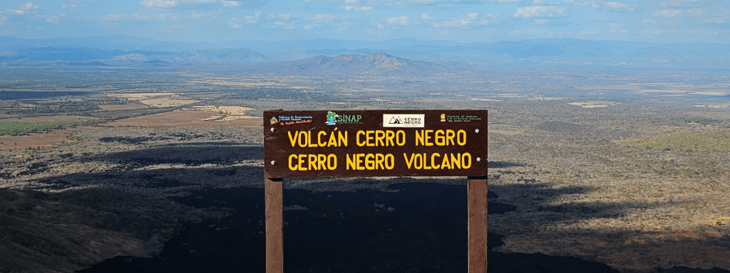 View from Cerro Negro Volcano Leon