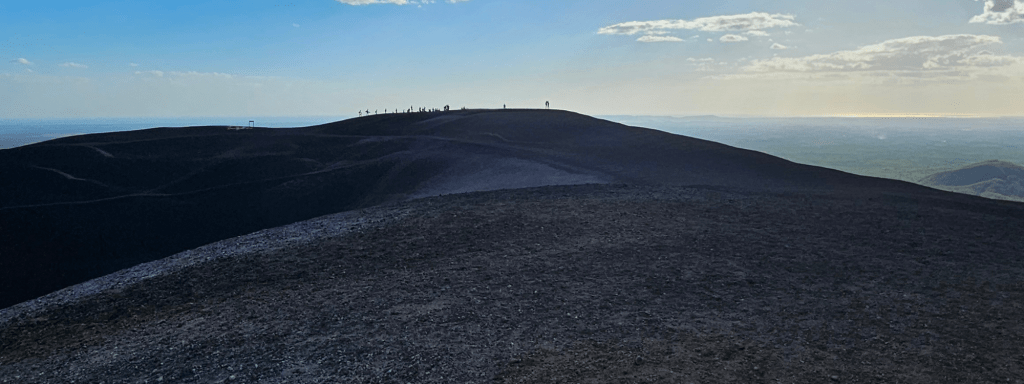 Group getting ready to go Volcano Boarding in Leon